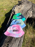 New RIM Tie-Dyed Bucket Hat with Just BMX Embroidery