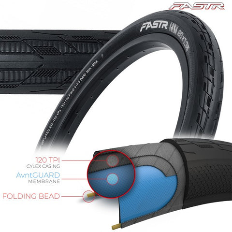 Tioga Faster-X BLK LBL Foldable