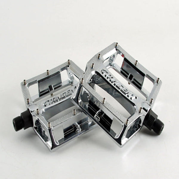 chrome bicycle pedals Tangent Platform Pedals