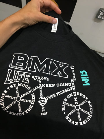 RIM (Rider In Me Products) Unisex Tee - Black/ White