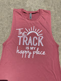 RIM (Rider In Me Products) Women's Tank Top "Track is my happy place"
