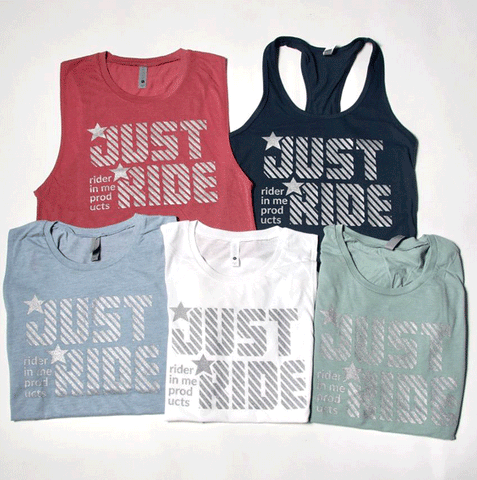 RIM (Rider In Me Products) Women's MUSCLE Tank TOP Just Ride